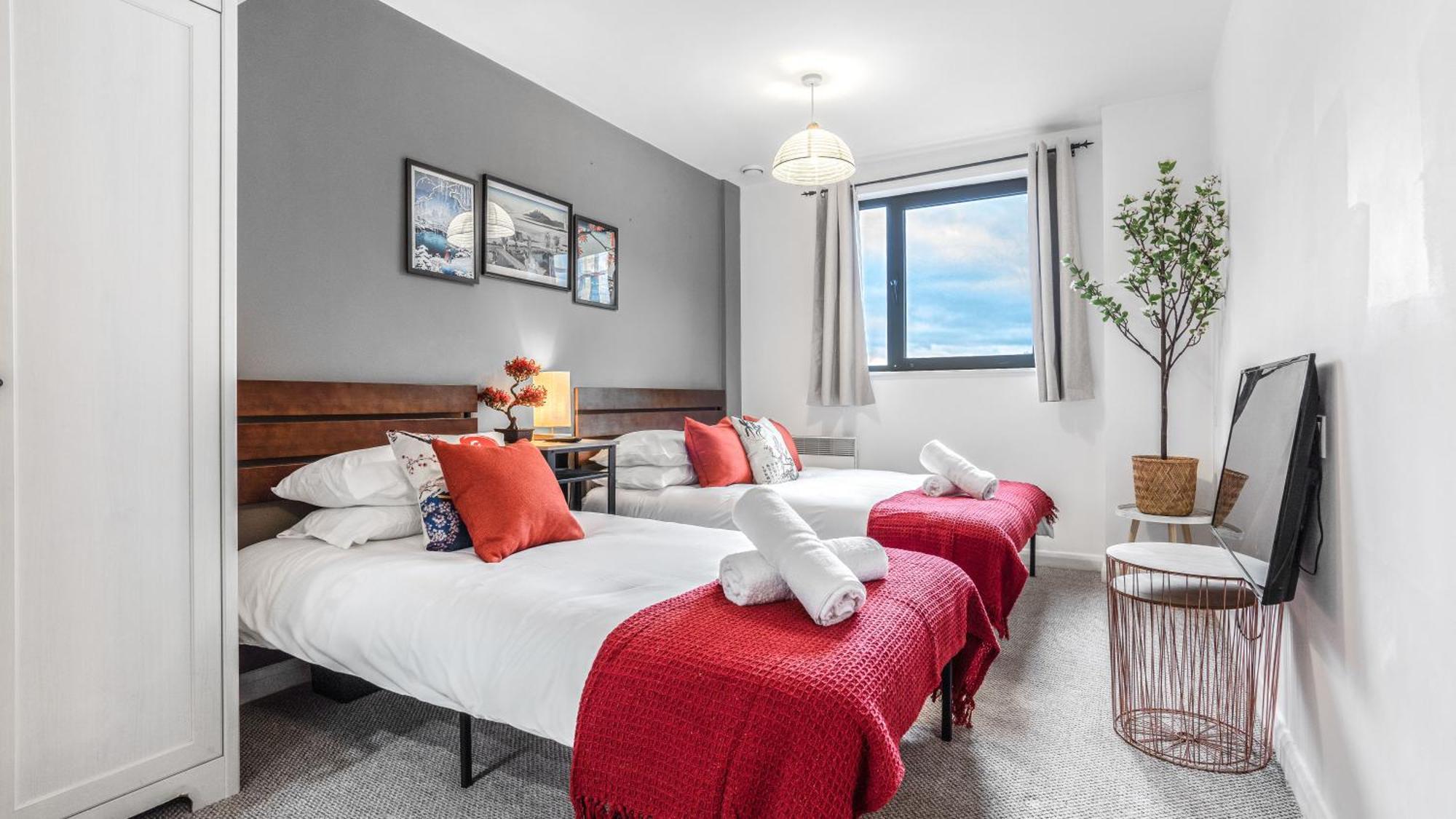 Japanese Suite 2Bed 2Bath, Free Park, Netfix, 75 Inch Tv, Games - City Centre- Maihom Birmingham Exteriér fotografie